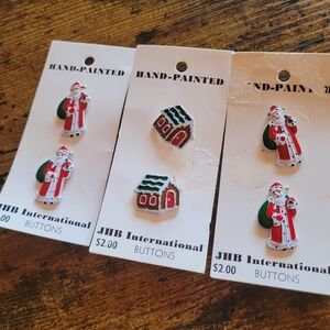 Vintage Santa Buttons